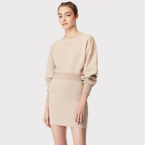 HERVE LEGER MINI SWEATSHIRT DRESS